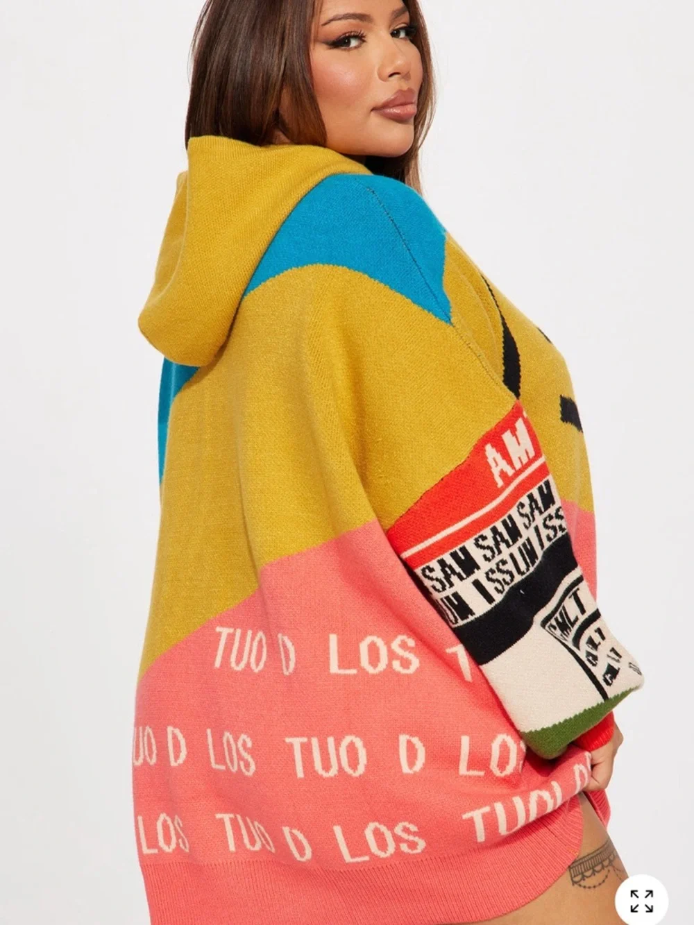 NWT Moto Sweater Dress - Picture 3 of 3